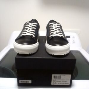 NWT NIB Black and White Men's Sneakers by Tiannia Barnes